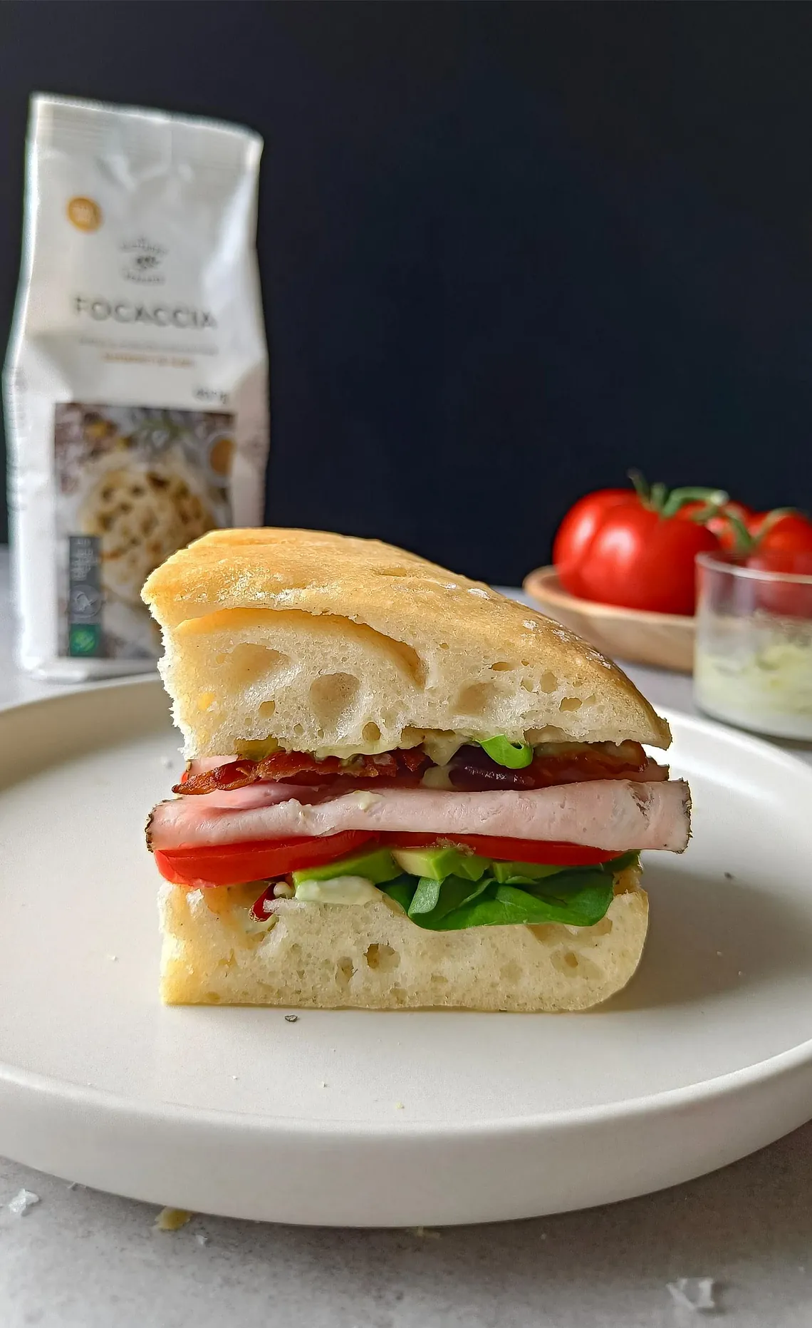 Focaccia sandwich