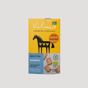 Det Glutenfrie Verksted sine crackers med sesamfrø