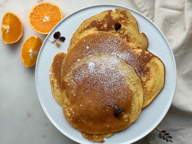 Pannekaker med smak av appelsin