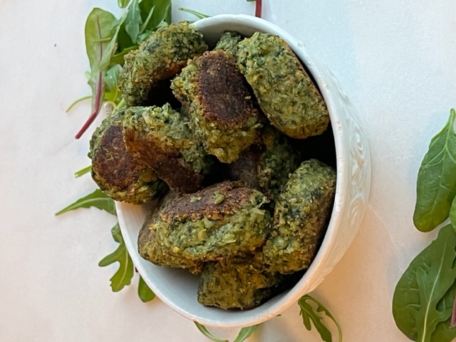 falafel med spinat